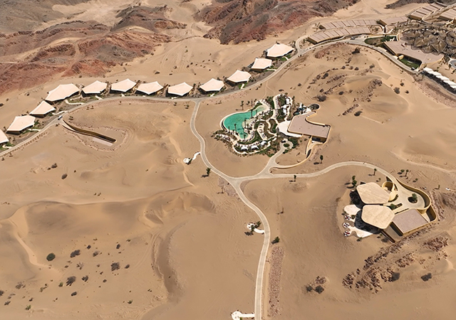 Open to guests ... Six Senses Southern Dunes, The Red Sea is nestled among the Khuff dunes on the outskirts of Umluj.